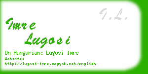 imre lugosi business card